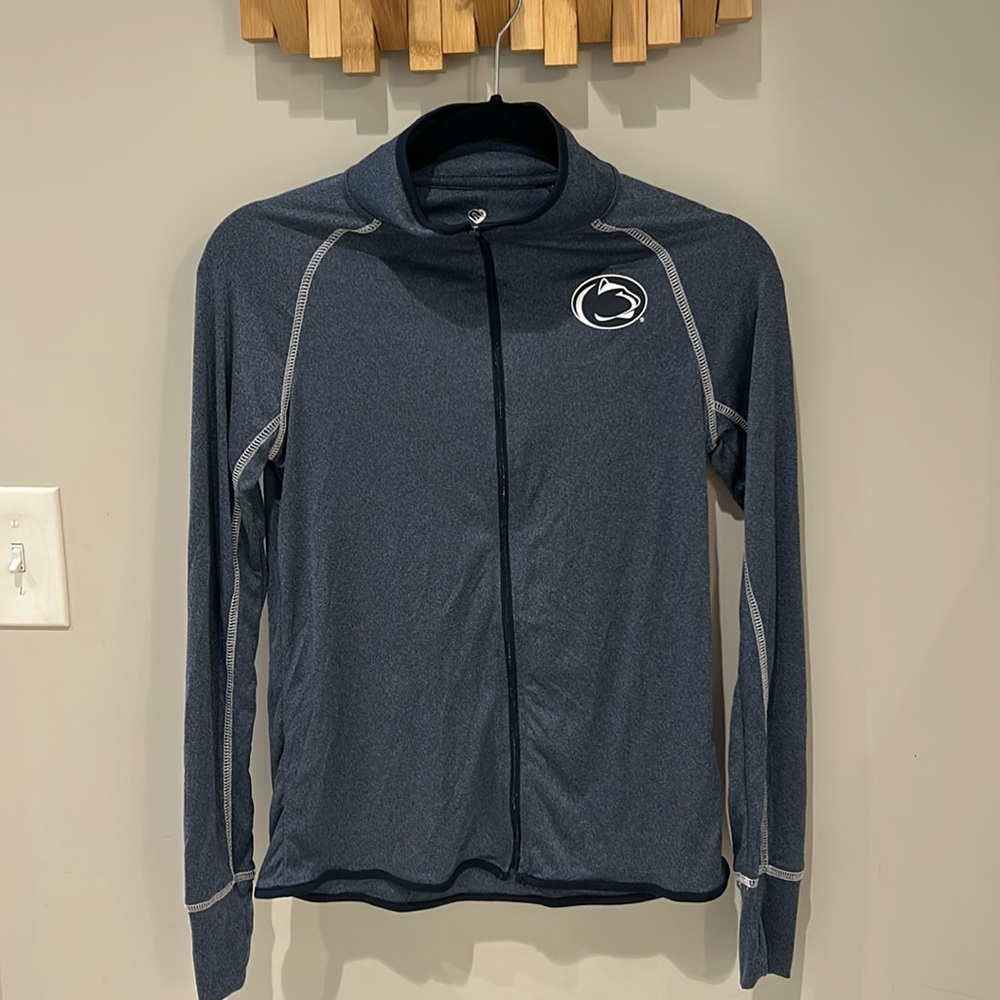 Women’s Colosseum Heathered Navy Penn State Nittany Lions Zip Top